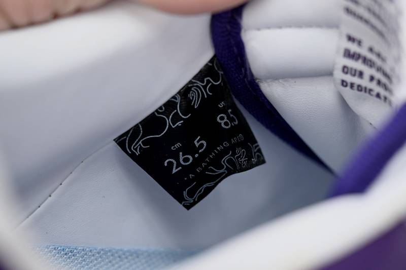 A Bathing Ape Bape Sta Low White Purple