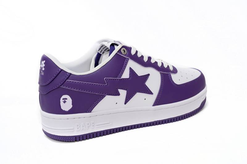 A Bathing Ape Bape Sta Low White Purple