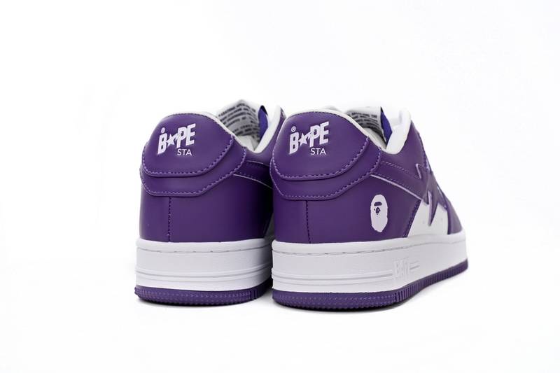 A Bathing Ape Bape Sta Low White Purple