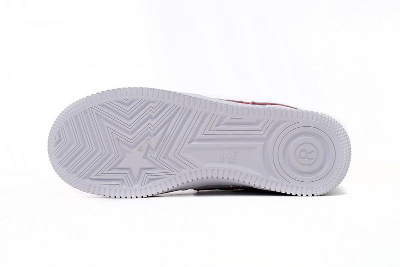 A Bathing Ape Bape Sta Patent Leather White Red