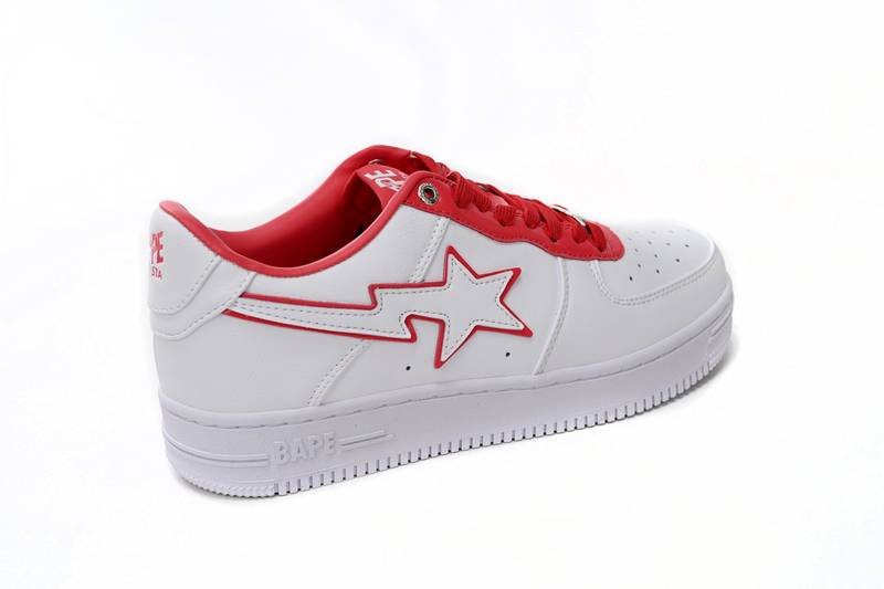 A Bathing Ape Bape Sta Patent Leather White Red