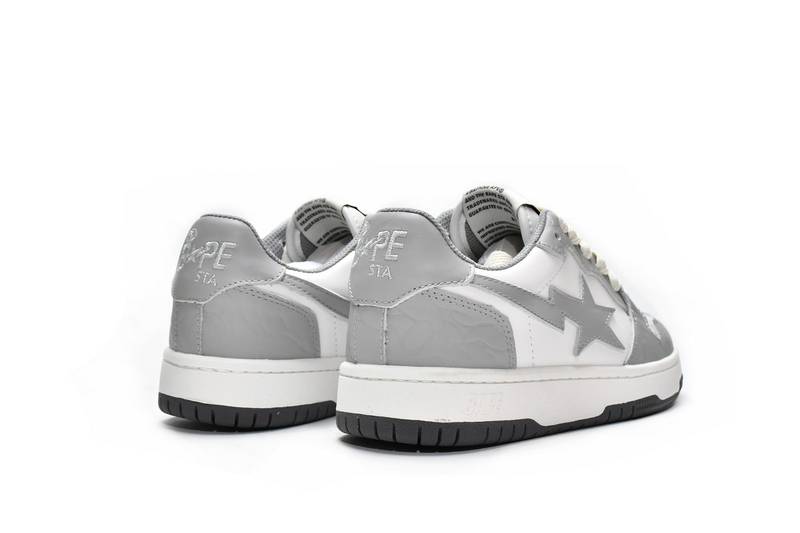 A Bathing Ape Court Sta Light Grey Cream