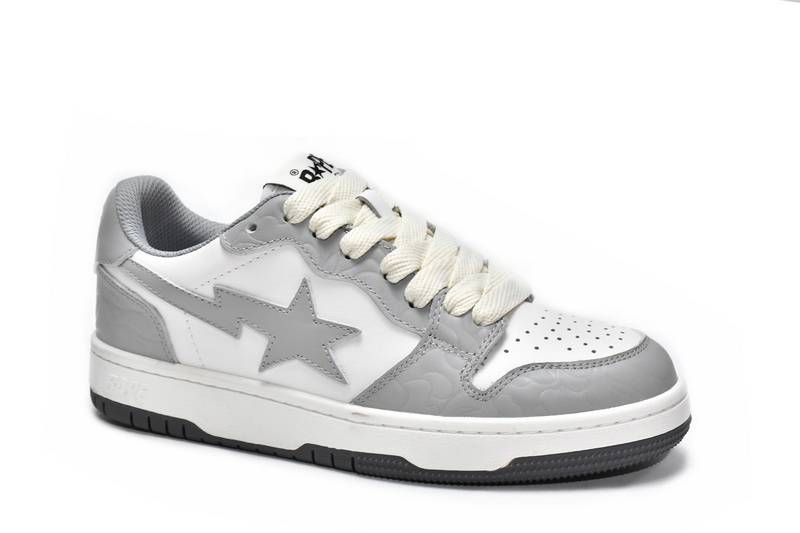 A Bathing Ape Court Sta Light Grey Cream