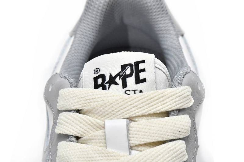 A Bathing Ape Court Sta Light Grey Cream