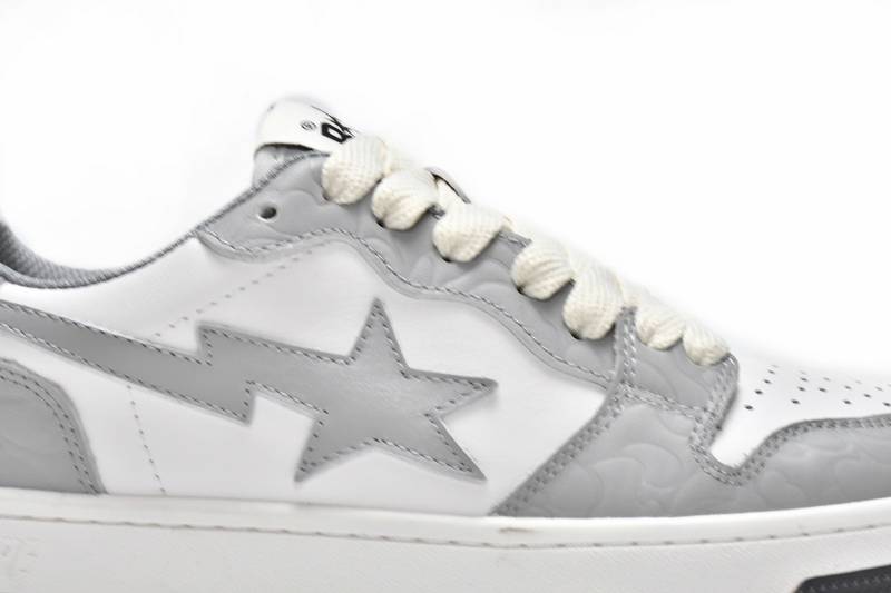 A Bathing Ape Court Sta Light Grey Cream