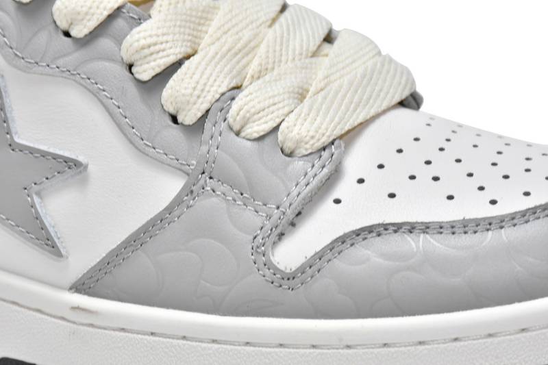 A Bathing Ape Court Sta Light Grey Cream