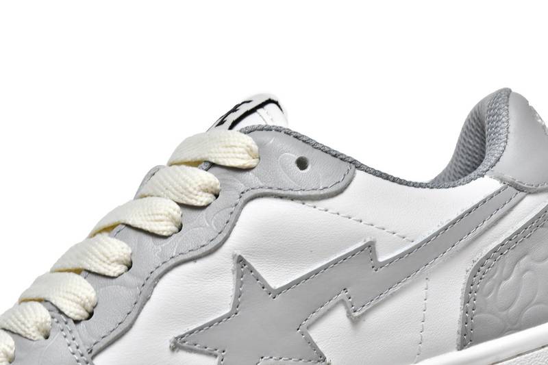 A Bathing Ape Court Sta Light Grey Cream
