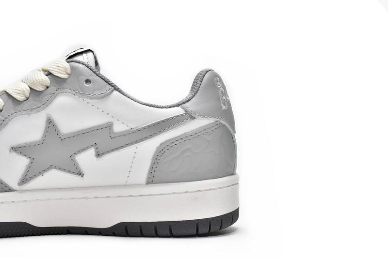 A Bathing Ape Court Sta Light Grey Cream