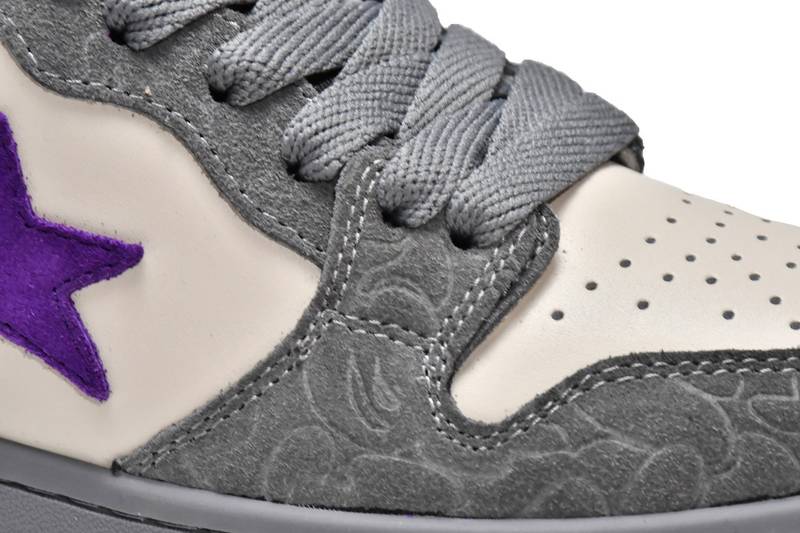 A Bathing Ape Court Sta Mist Grey Royal Purple