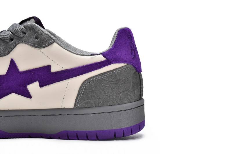 A Bathing Ape Court Sta Mist Grey Royal Purple