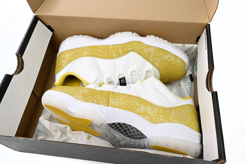Air Jordan 11 Retro Low Tour Yellow Snakeskin