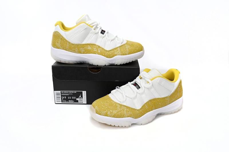 Air Jordan 11 Retro Low Tour Yellow Snakeskin
