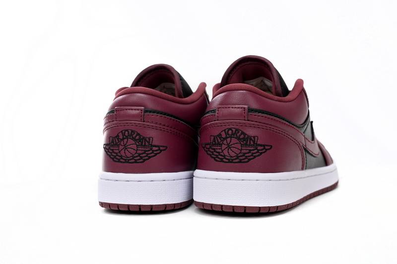 Air Jordan 1 Low Black Dark Beetroot