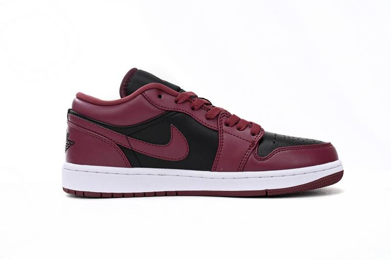 Air Jordan 1 Low Black Dark Beetroot