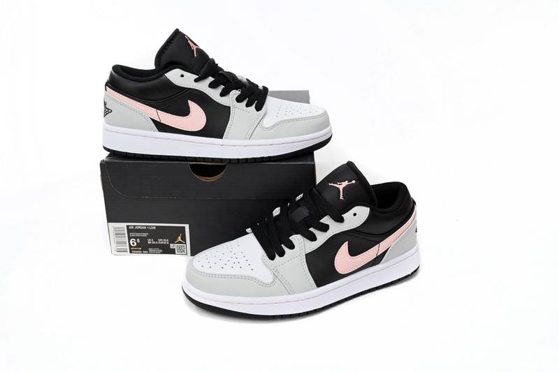 Air Jordan 1 Low Black Grey Pink