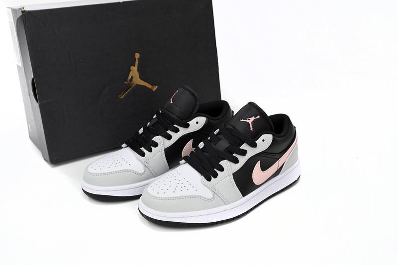 Air Jordan 1 Low Black Grey Pink