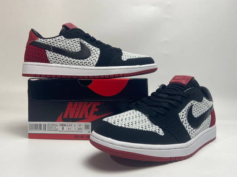 Air Jordan 1 Low Flyknit Black Toe