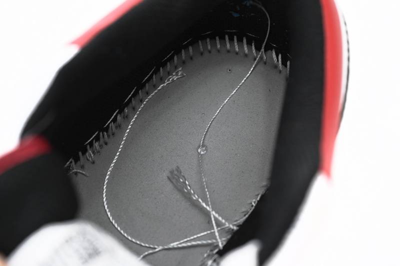 Air Jordan 1 Low White University Red Black