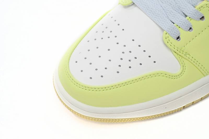 Air Jordan 1 Low Sail White Oil Green