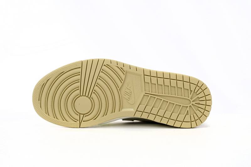 Air Jordan 1 Low Sail White Oil Green