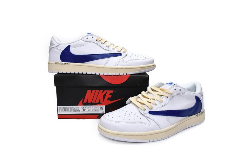 Air Jordan 1 Low White Blue x Travis Scott