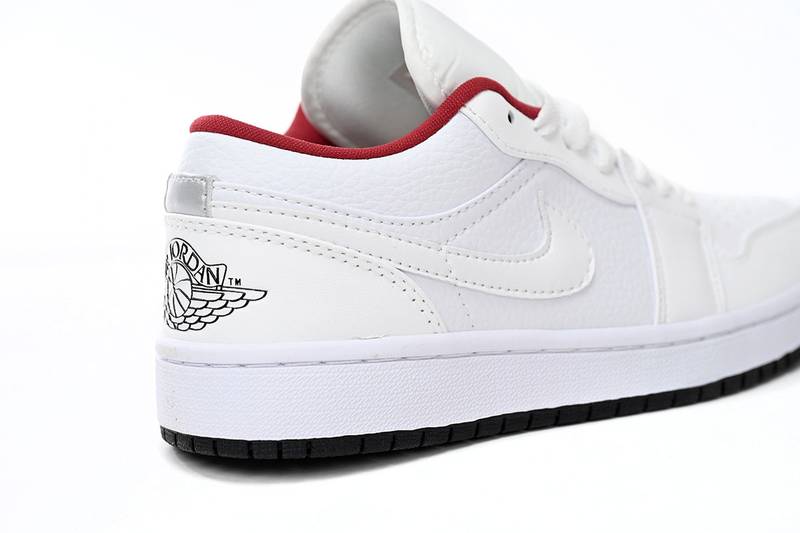 Air Jordan 1 Low White Gym Red Black