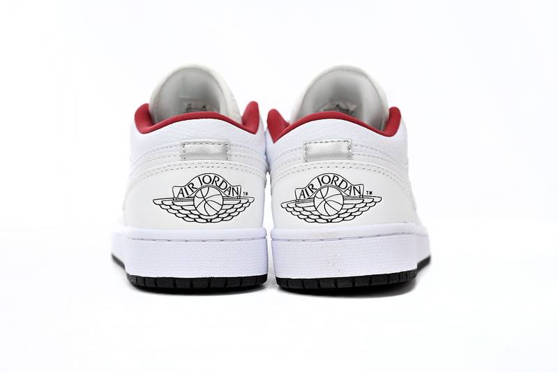 Air Jordan 1 Low White Gym Red Black