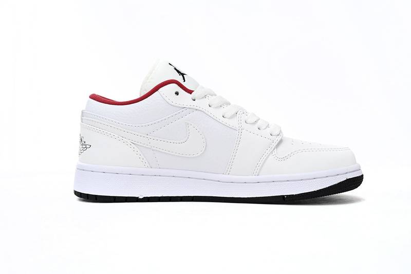 Air Jordan 1 Low White Gym Red Black
