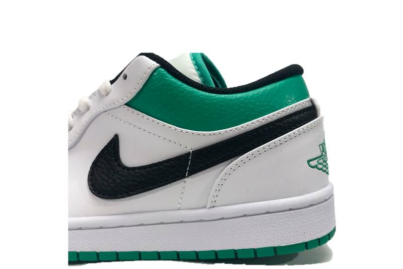 Air Jordan 1 Low White Lucky Green Black​