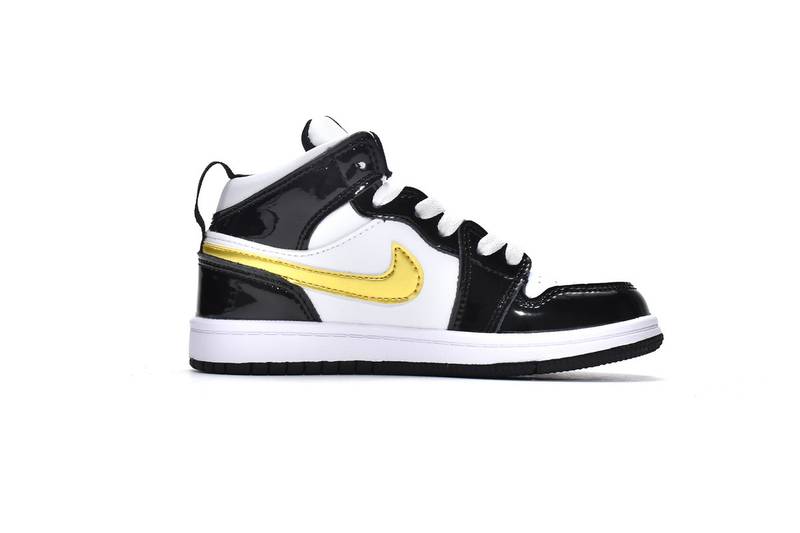 Air Jordan 1 Mid PS Black Gold（Kids）