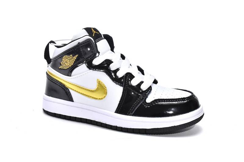 Air Jordan 1 Mid PS Black Gold（Kids）