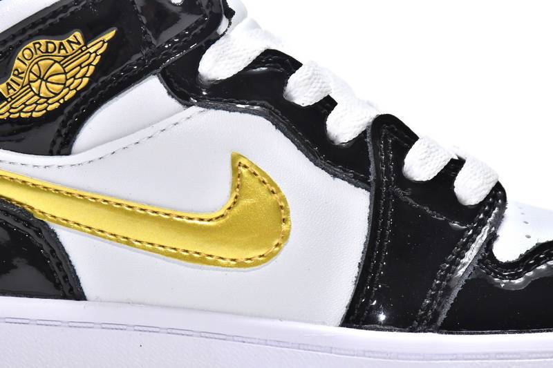Air Jordan 1 Mid PS Black Gold（Kids）
