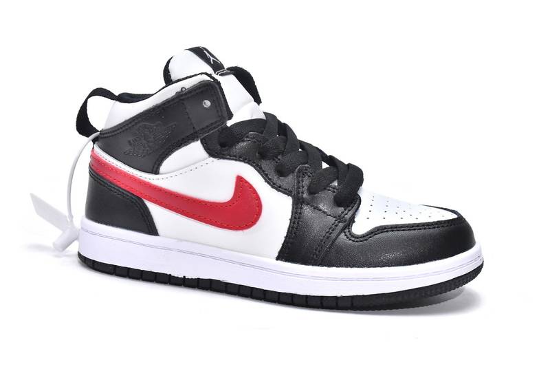 Air Jordan 1 Mid PS Black Gym Red(Kids)