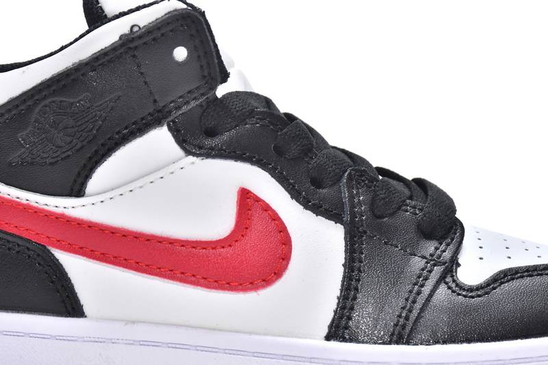 Air Jordan 1 Mid PS Black Gym Red(Kids)