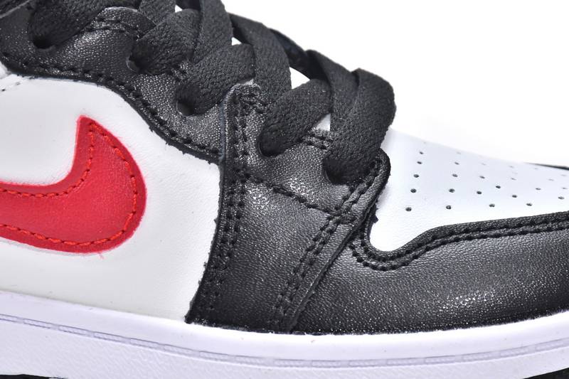 Air Jordan 1 Mid PS Black Gym Red(Kids)