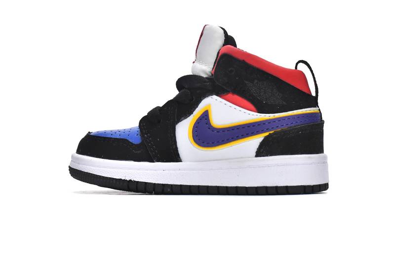 Air Jordan 1 Mid PS Lakers Top 3(Kids)