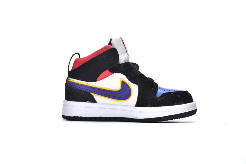 Air Jordan 1 Mid PS Lakers Top 3(Kids)