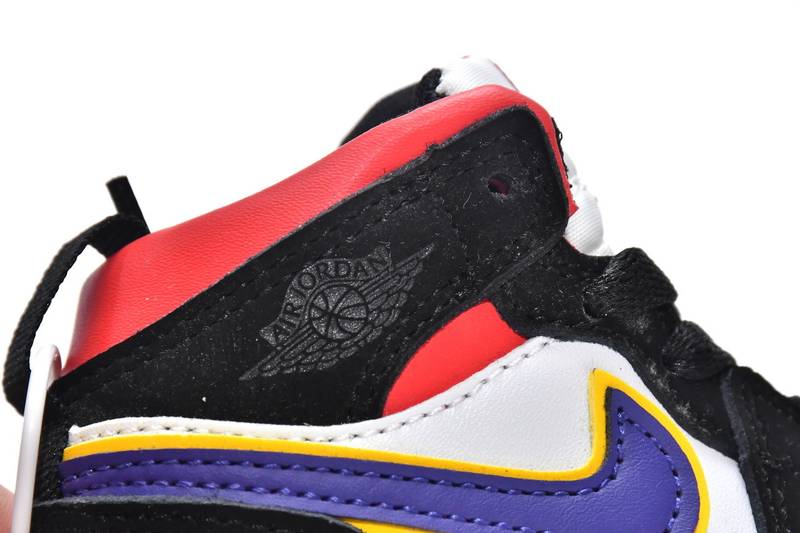 Air Jordan 1 Mid PS Lakers Top 3(Kids)