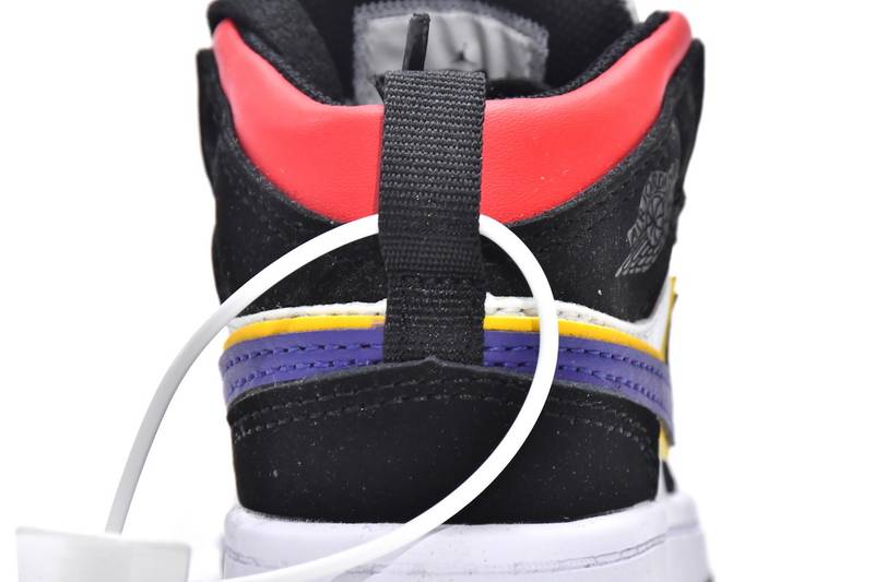Air Jordan 1 Mid PS Lakers Top 3(Kids)
