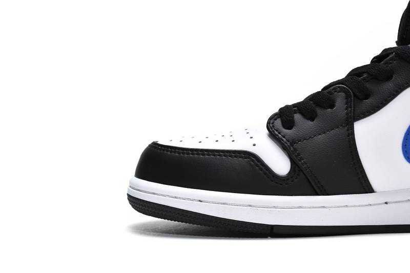 Air Jordan 1 Mid White Black Racer Blue