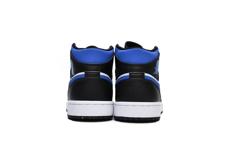 Air Jordan 1 Mid White Black Racer Blue