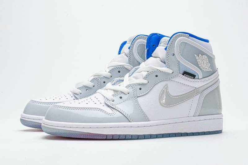 Air Jordan 1 Retro High Zoom White Racer Blue