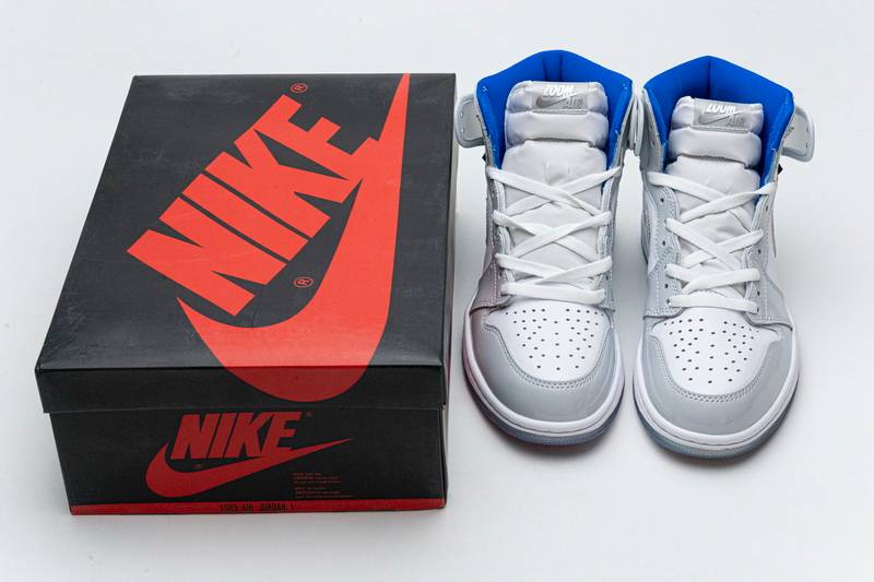 Air Jordan 1 Retro High Zoom White Racer Blue