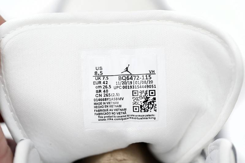 Air Jordan 1 White Soot