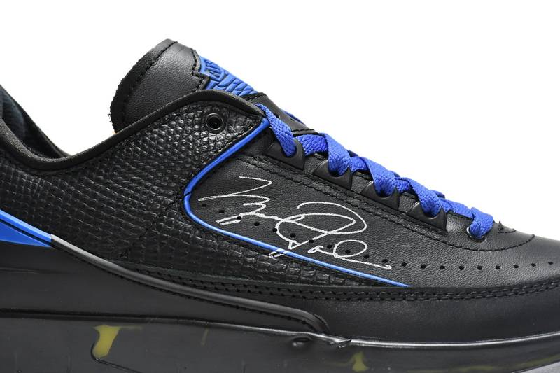 Air Jordan 2 Retro Low SP Off-White Black Blue