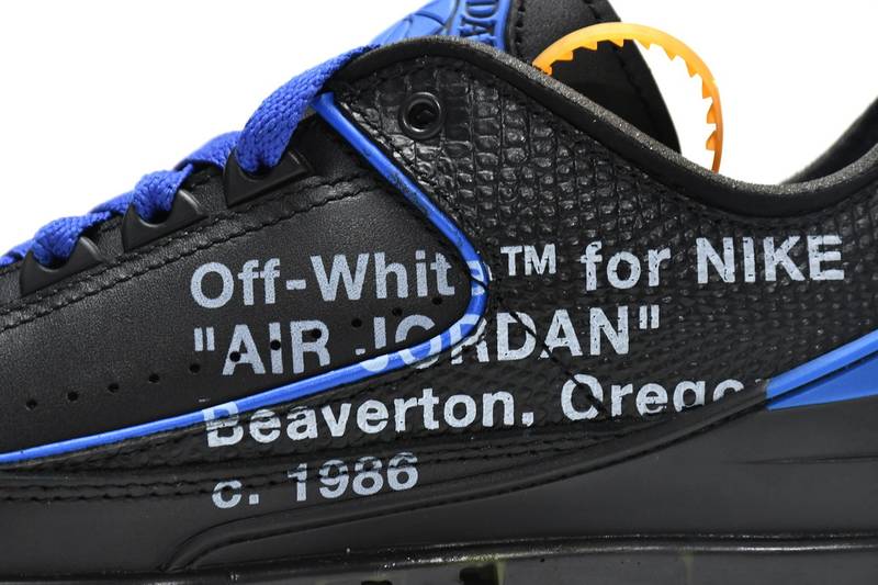 Air Jordan 2 Retro Low SP Off-White Black Blue