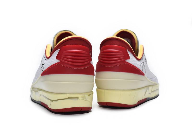 Air Jordan 2 Retro Low SP Off-White White Red