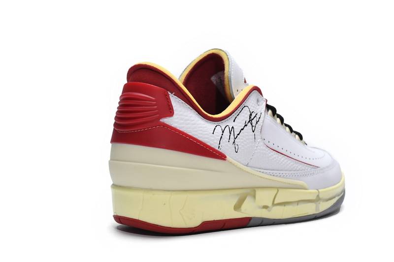 Air Jordan 2 Retro Low SP Off-White White Red