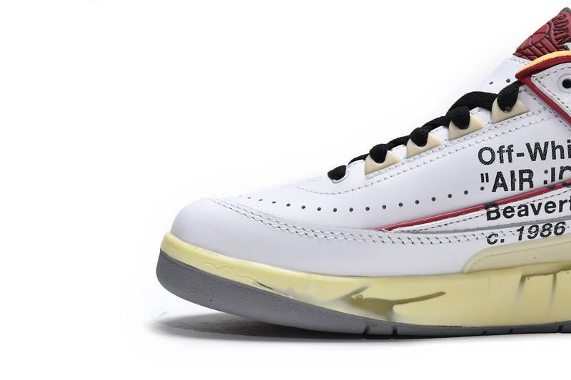 Air Jordan 2 Retro Low SP Off-White White Red
