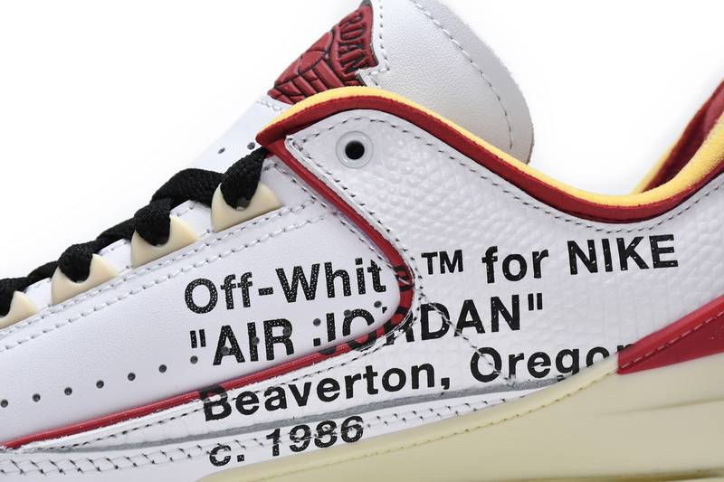 Air Jordan 2 Retro Low SP Off-White White Red